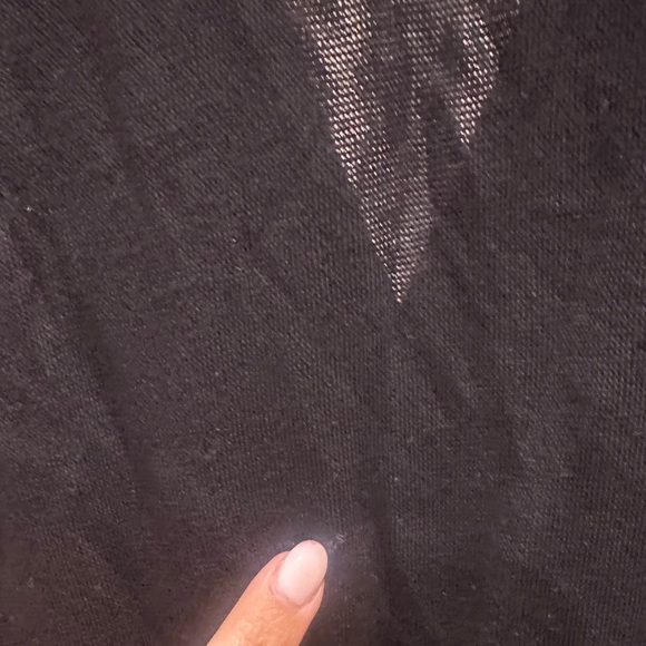 L*Space Costa Nova Knot‑Front V‑Neck Mini Cover‑Up Black L NWT (Tiny Pull Flaw) - Picture 10 of 10